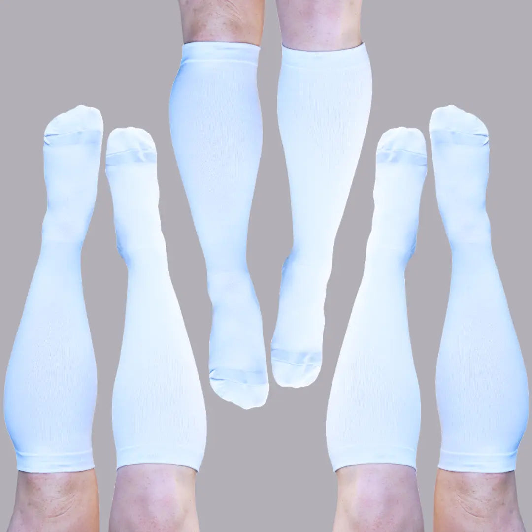 Classic White Compression Socks
