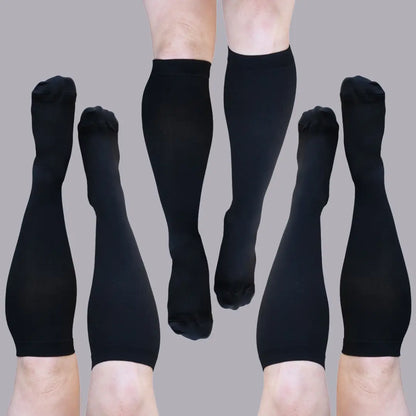 Classic Black Knee-High Compression Socks
