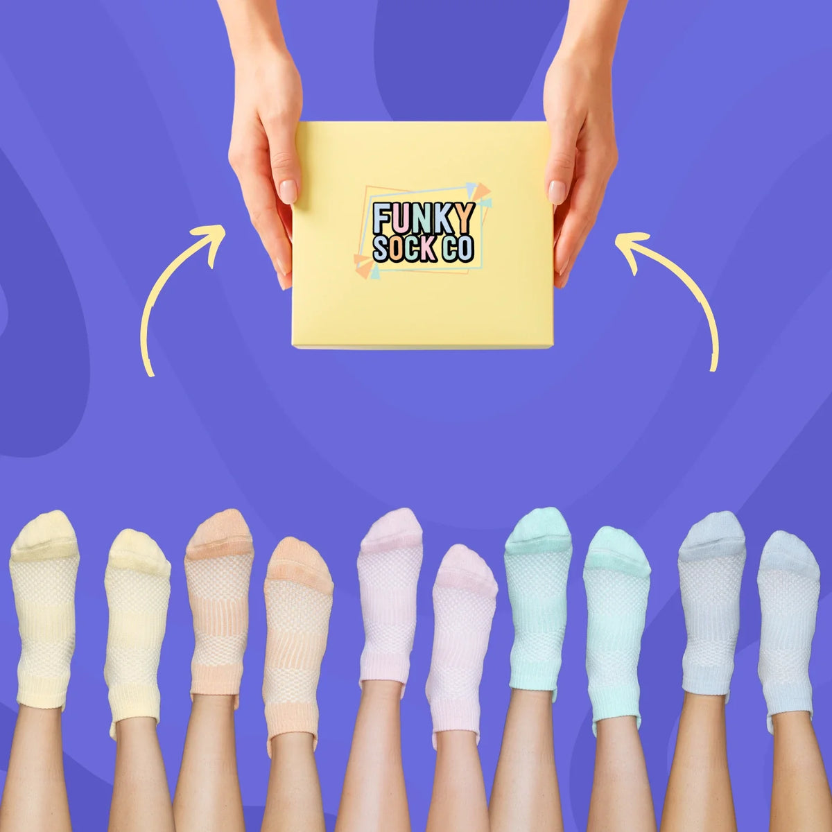 Pastel Ankle Compressions 5pk Gift Box