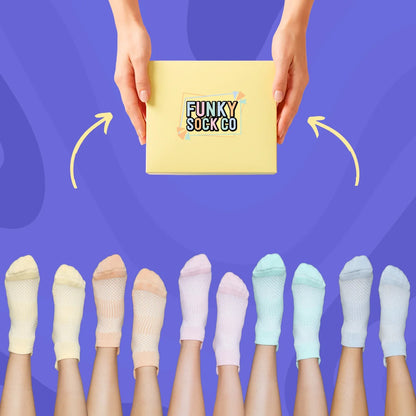 Pastel Ankle Compressions 5pk Gift Box