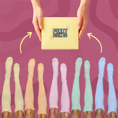 Pastel Bamboo Knee-High Compressions 5pk Gift Box