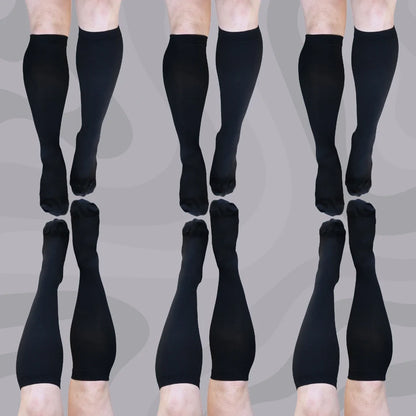 Classic Black Knee-High Compression Socks