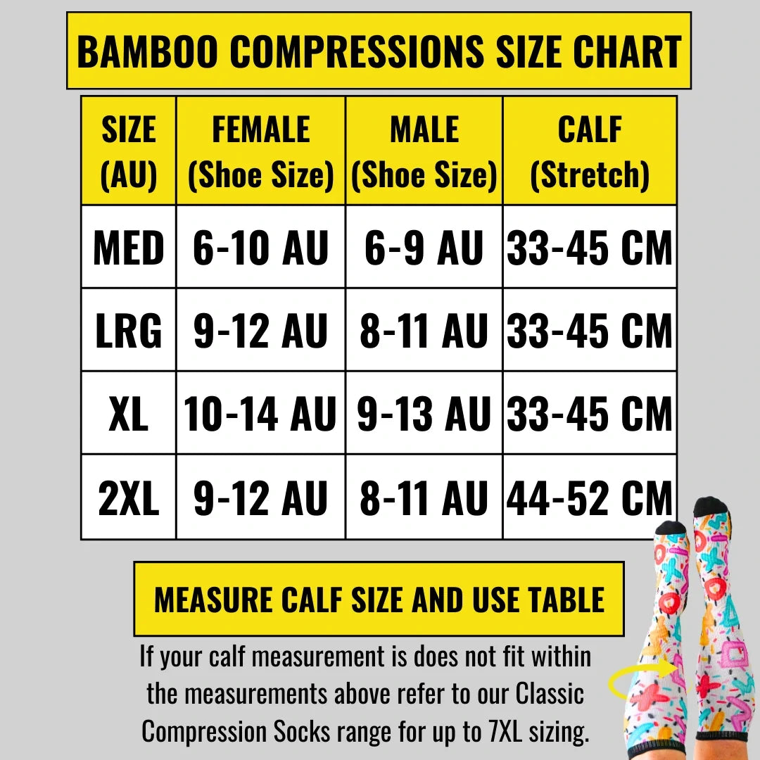 Bamboo Retro 2.0 Compression Socks