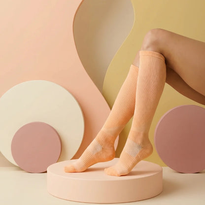 Pastel Orange Bamboo Compression Socks