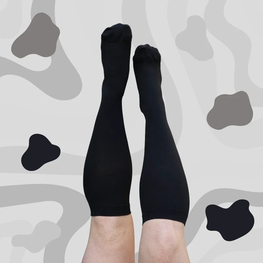 Classic Black Knee-High Compression Socks