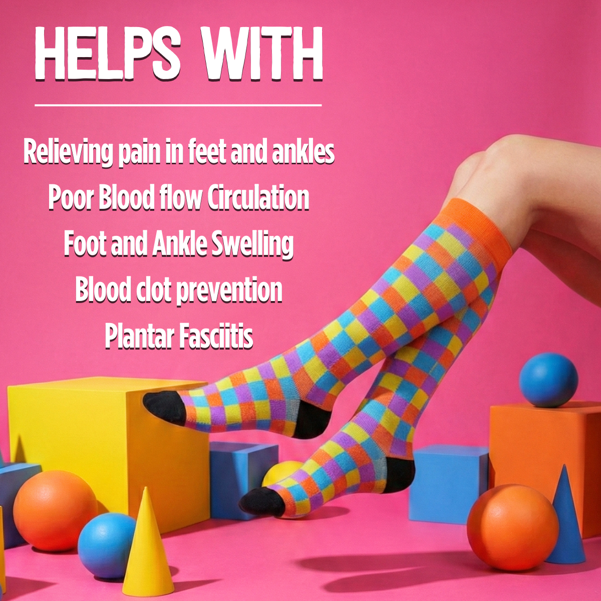 Classic Poka Dots Compression Socks