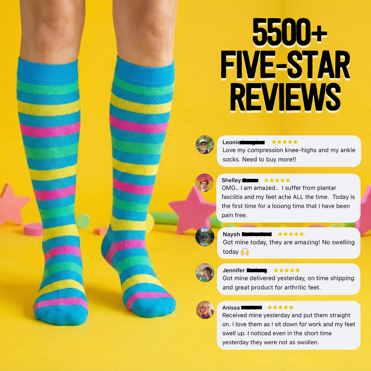 3 Pack Classic Compression Socks