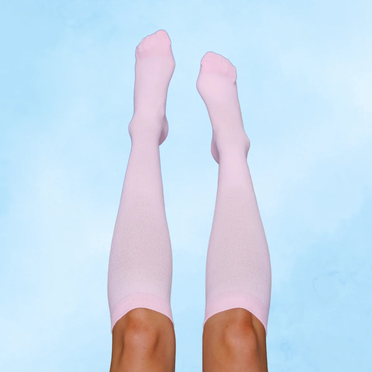 Classic Pastel Pink Compression Socks