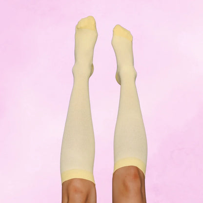 Classic Pastel Yellow Compression Socks