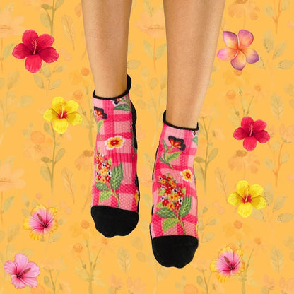 Ankle Compression Socks 3 Pack Floral
