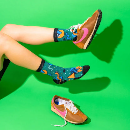 Crew Length Compression Socks Retro 2.0 Bamboo