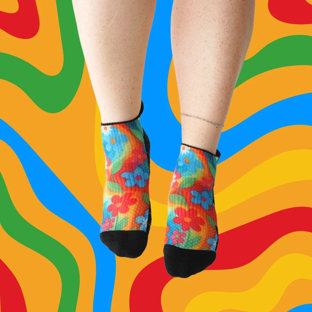 Ankle Compression Socks 3 Pack Floral