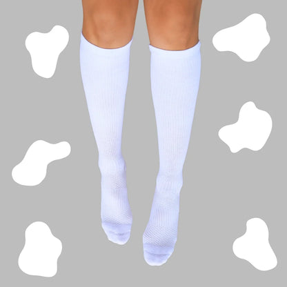 Relief Box 4 Pack White Compression Socks